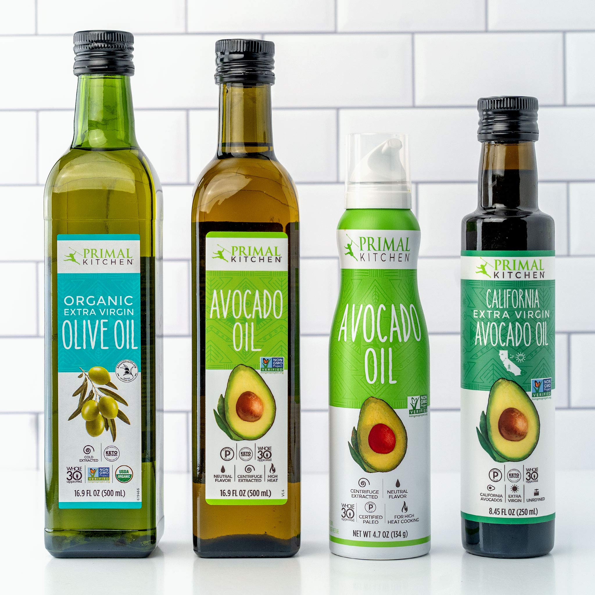Primal Kitchen Avocado Oil kitchen setup with two-pack convenience