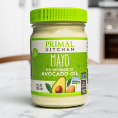 Primal Kitchen Avocado Oil Mayo packaging highlights no soy or canola