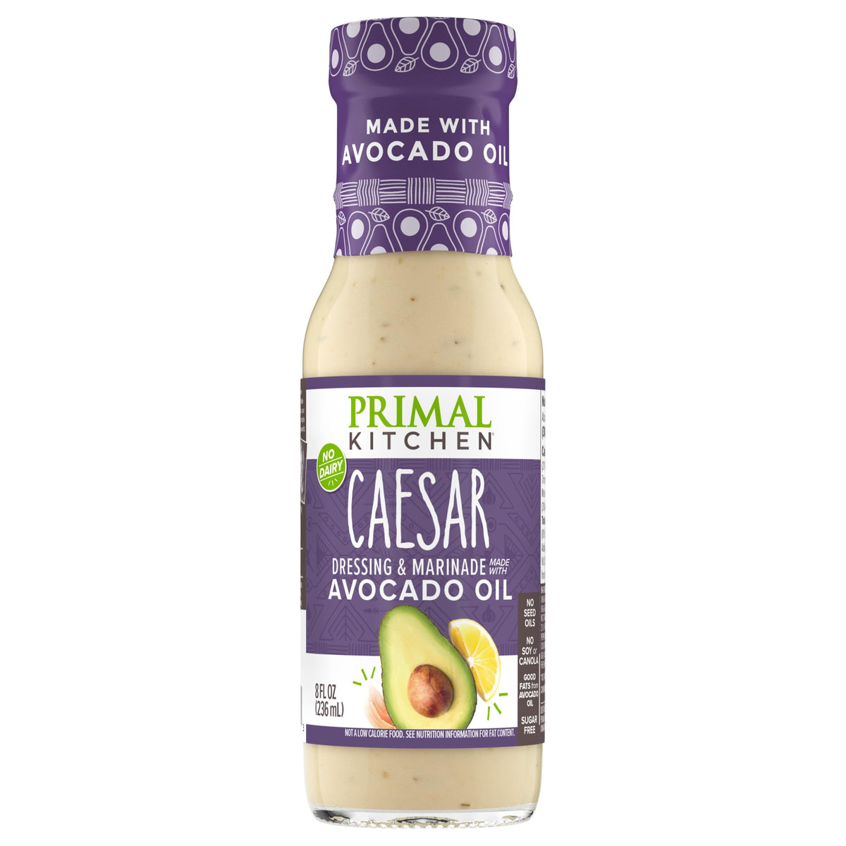 Primal Kitchen Caesar dressing avocado oil bottle ideal for salads