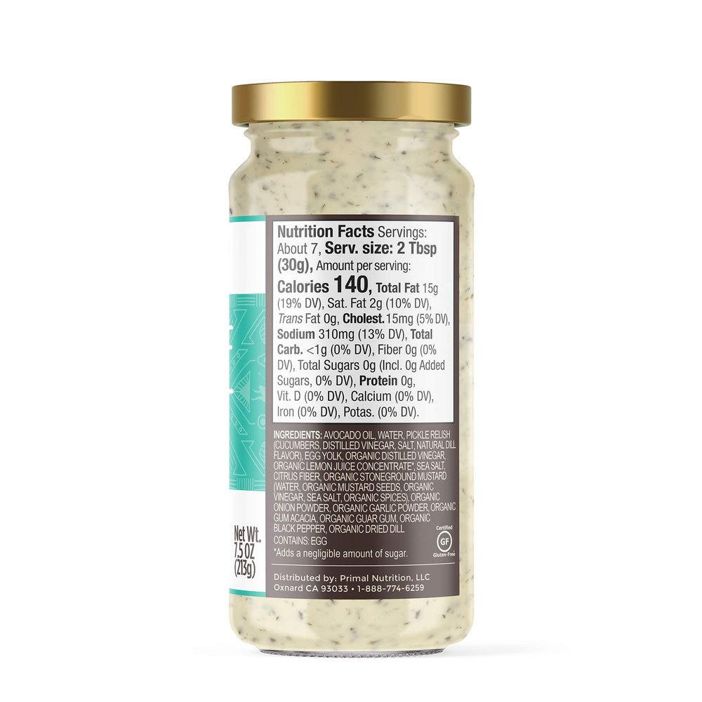 Primal Kitchen Organic Cocktail Sauce bottle paired with shrimp