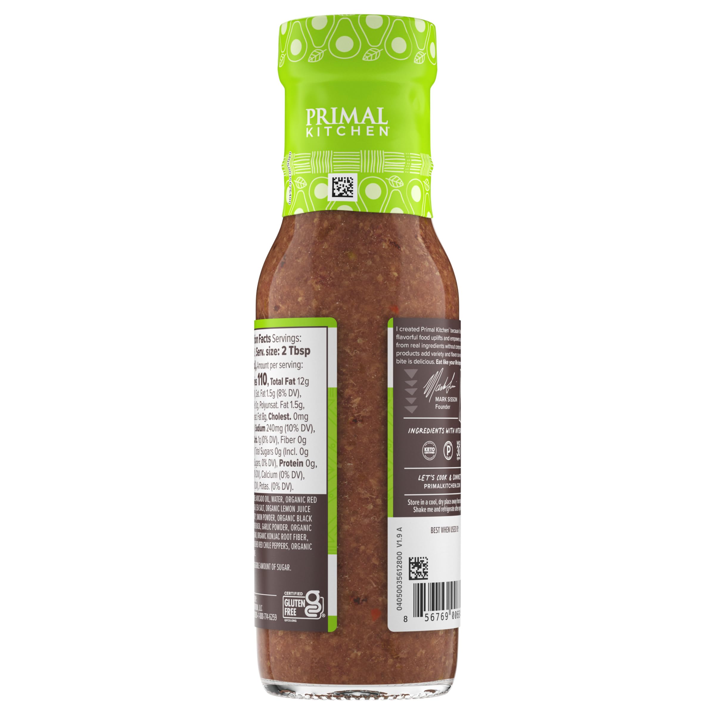 Primal Kitchen Italian Vinaigrette dipping vegetables
