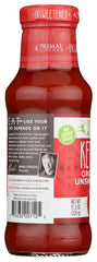 Primal Kitchen Ketchup Unsweetened on burger demonstrates rich flavor without sweetness.