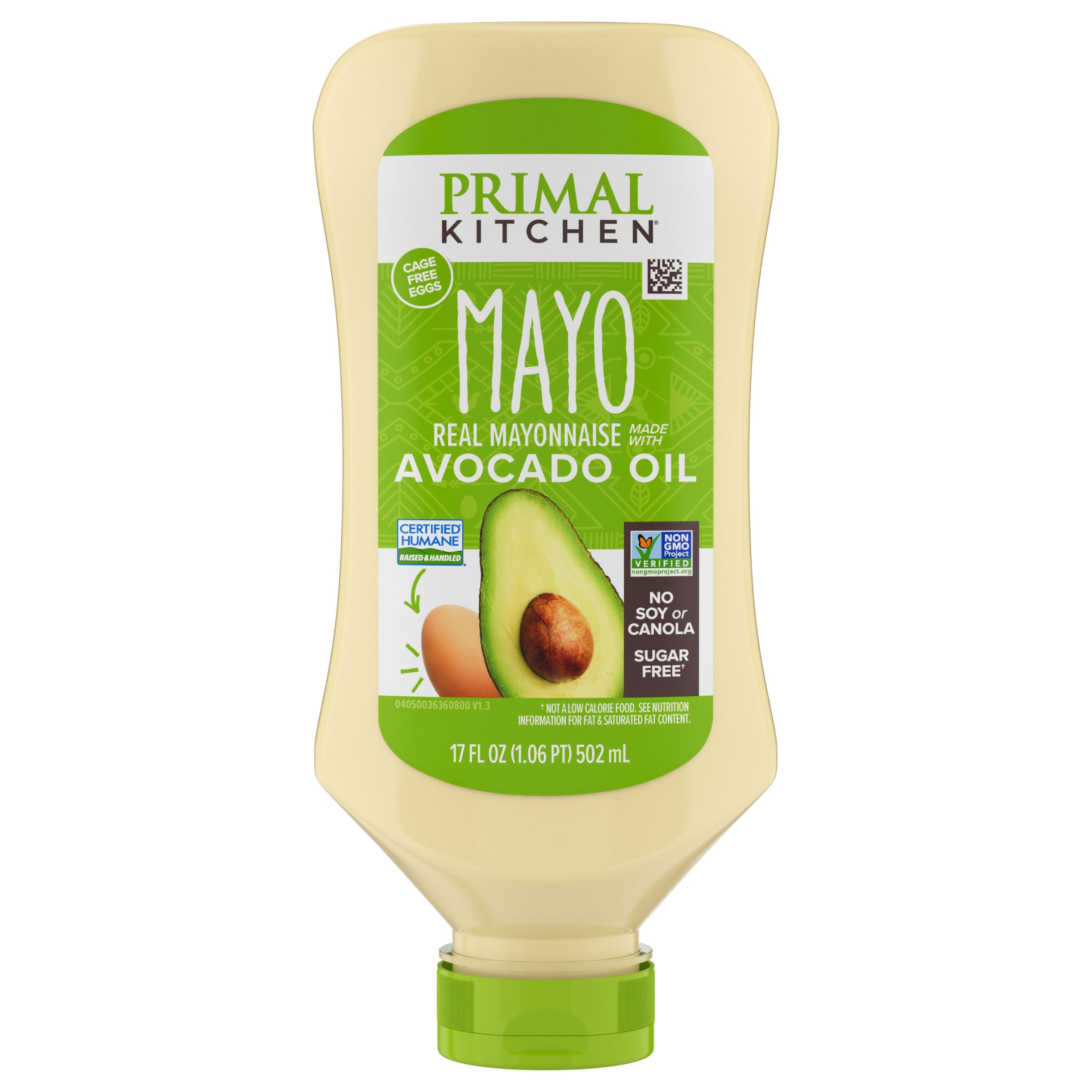 Primal Kitchen Mayo Avocado Oil Squeeze bottle pour enhances sandwiches with creamy avocado