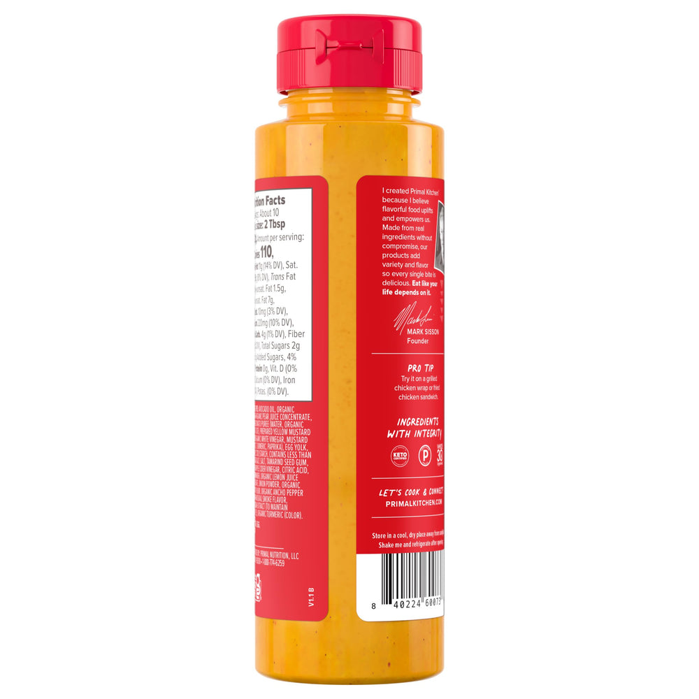 Primal Kitchen Sauce Dip Chicken grill plate showcases smoky aroma for grilled meals.