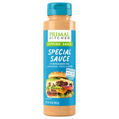 Primal Kitchen Sauce Dip Special Burger bottle shows premium flavor for burgers