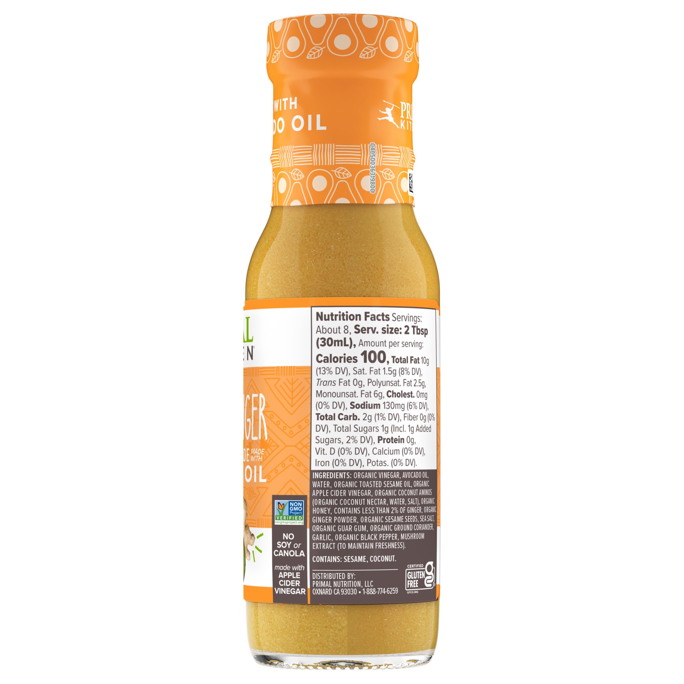 Primal Kitchen sesame ginger kitchen prep ready-to-use pantry staple