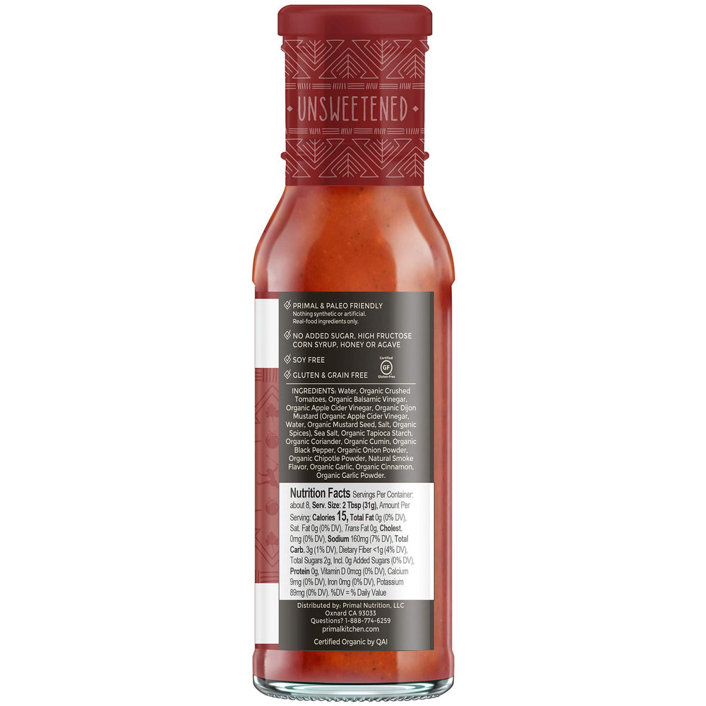 Primal Kitchen Steak Sauce bottle on a burger for crave-worthy flavor