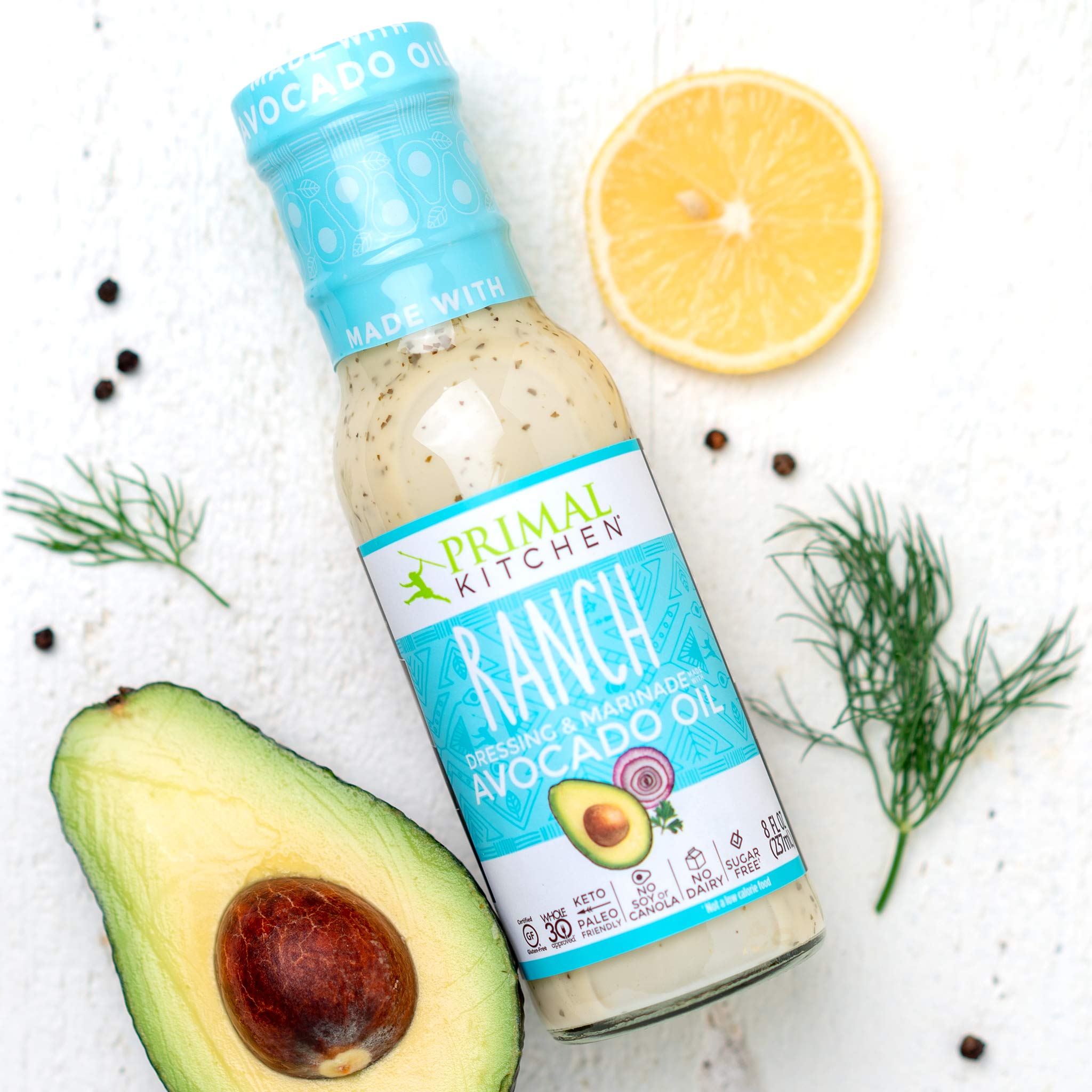 Primal Kitchen Certified Humane eggs label signaling ethical sourcing for dressings.