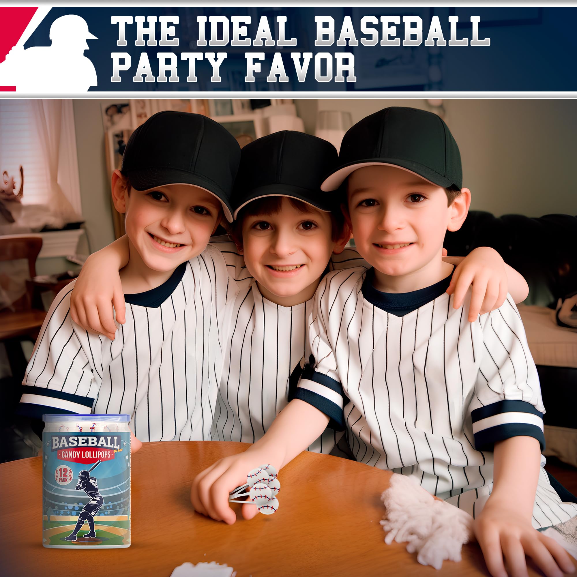 Primary Colors Candy Baseball Field-Themed Snacks ideal for sports party celebrations.