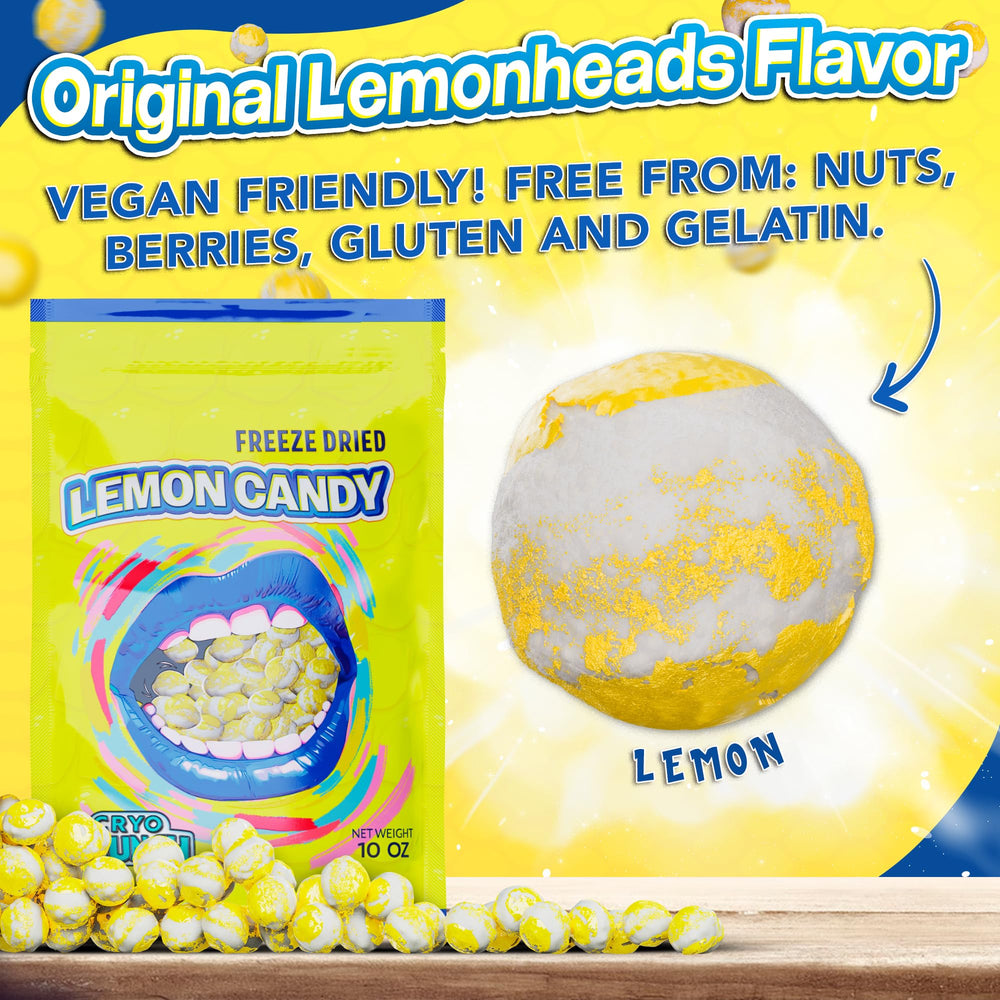 Primary Colors Candy Freeze Dried Lemon Heads serving idea for movie night