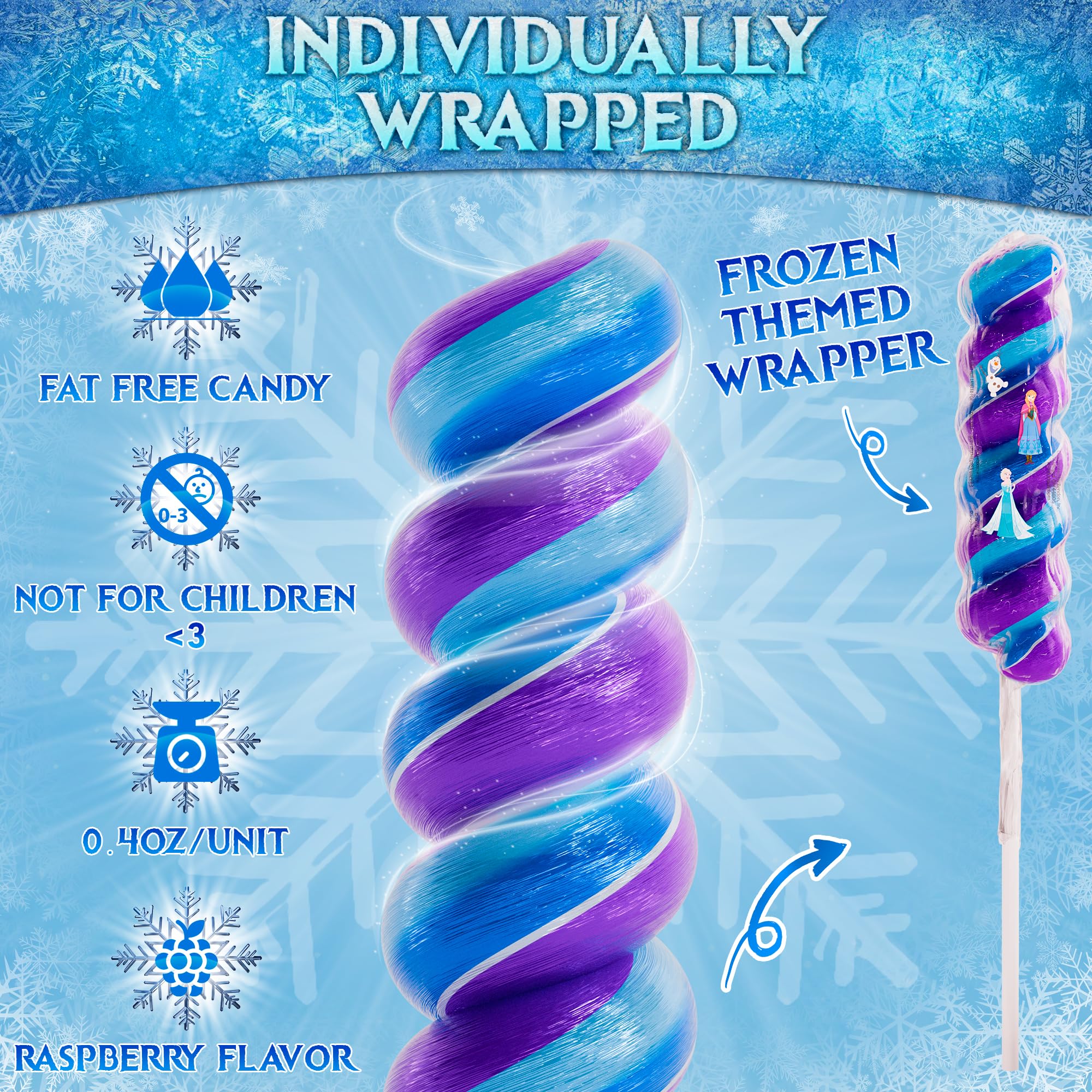 Primary Colors Candy frozen party favors ideal for cake toppers and piñatas