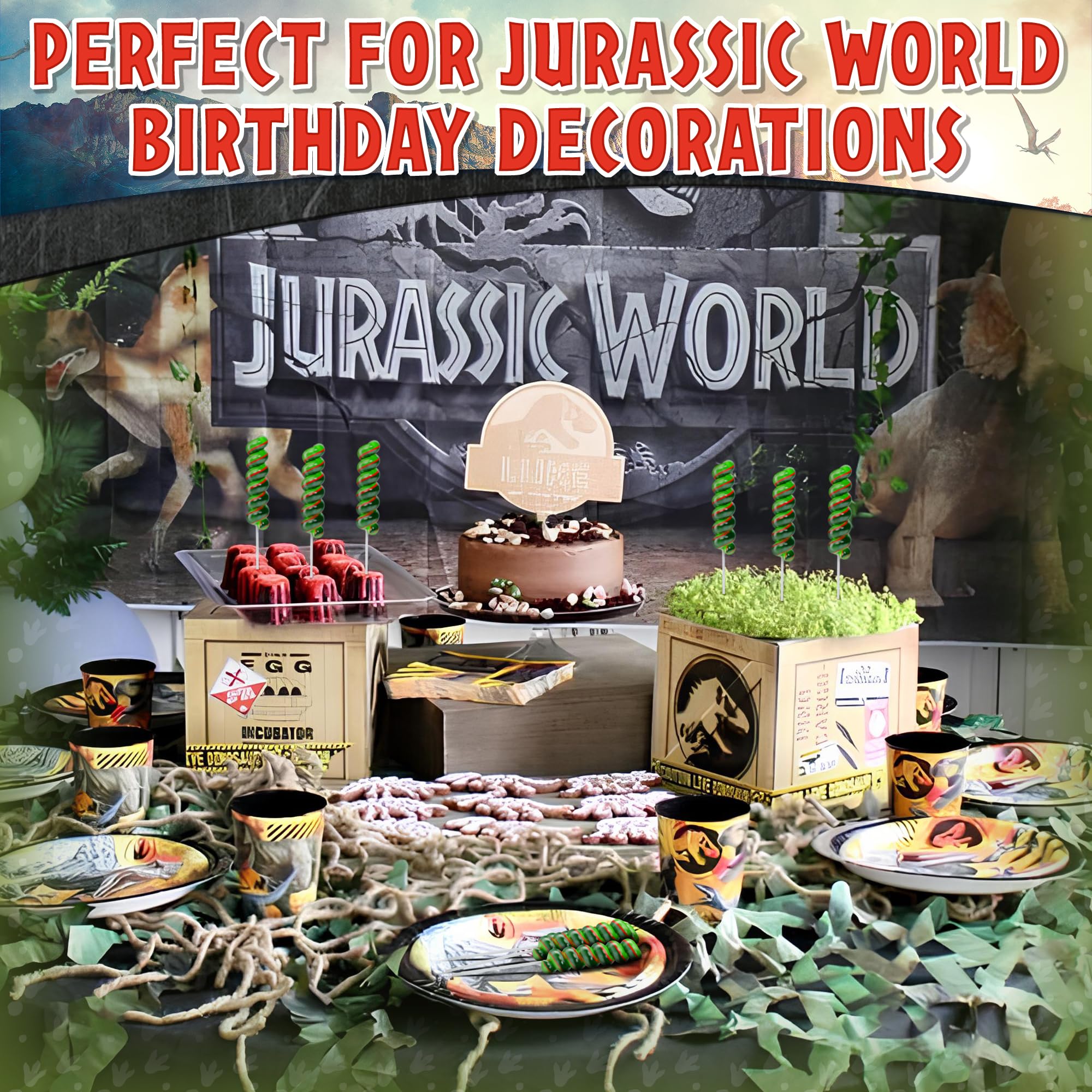 Jurassic World lollipops swirl 20pk showcase fruity flavors that delight young guests.