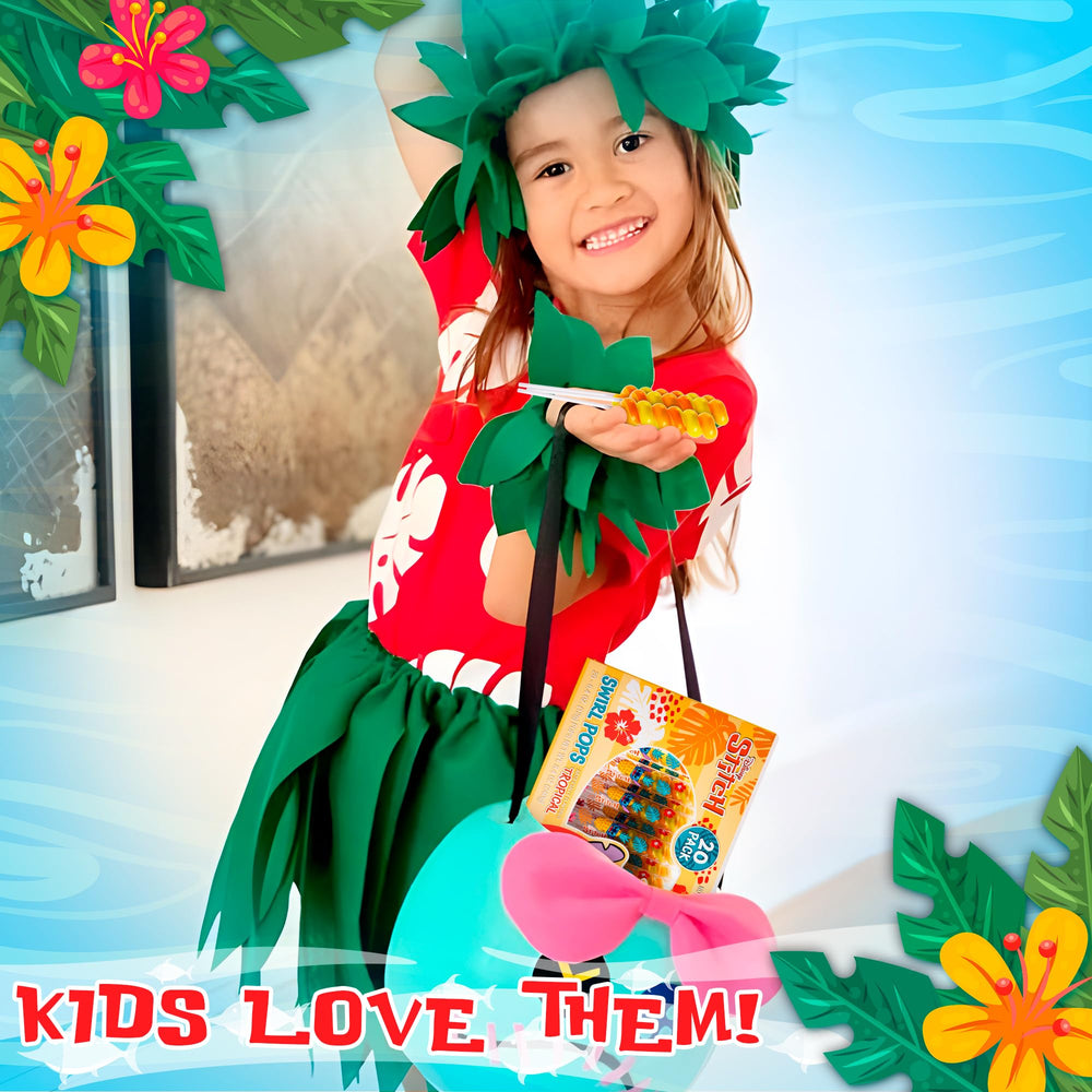 20-pack Stitch lollipops serve as colorful party favors from Primary Colors Candy.