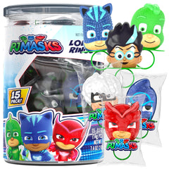 Primary Colors PJ Masks lollipop rings featuring Owlette, ideal for party favors
