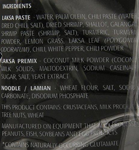 Steaming Laksa Lamian noodles from Prima Taste with creamy coconut curry.