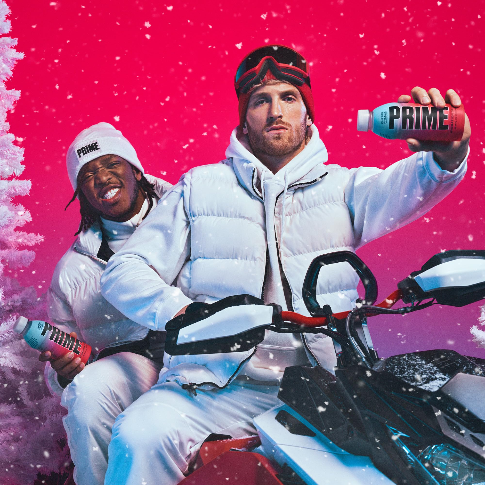 Prime Hydration Cherry Freeze 12-pack packaging emphasizes convenient daily hydration for busy days.