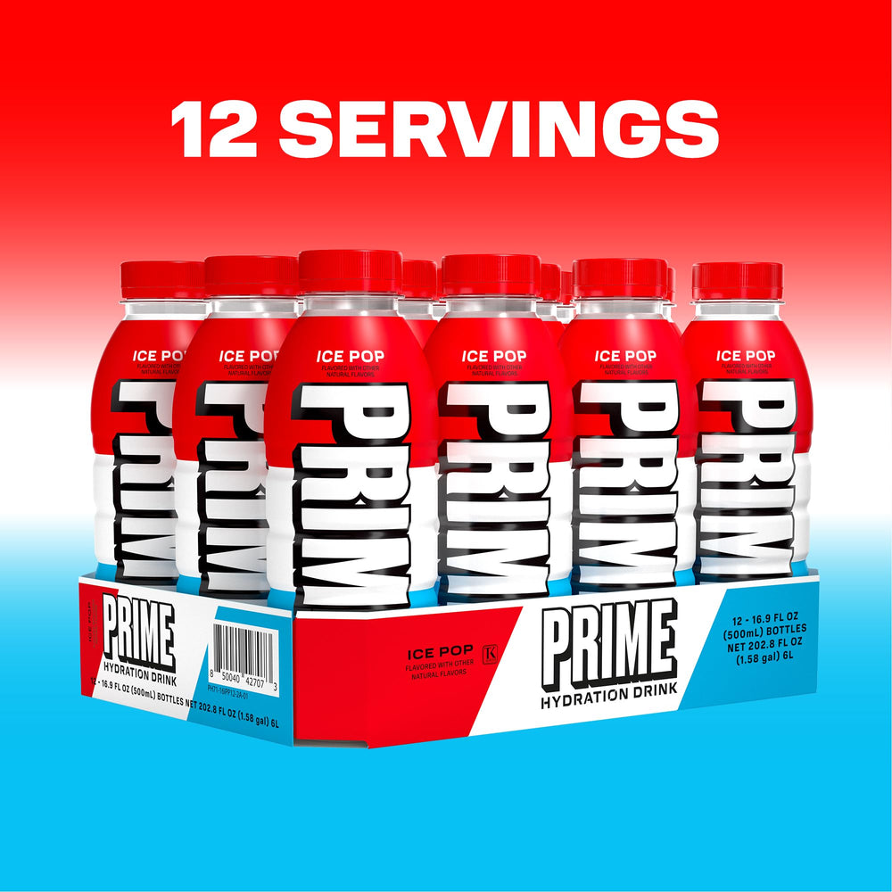 PRIME Hydration Ice Pop rehydration scene emphasizes post-workout recovery potential.
