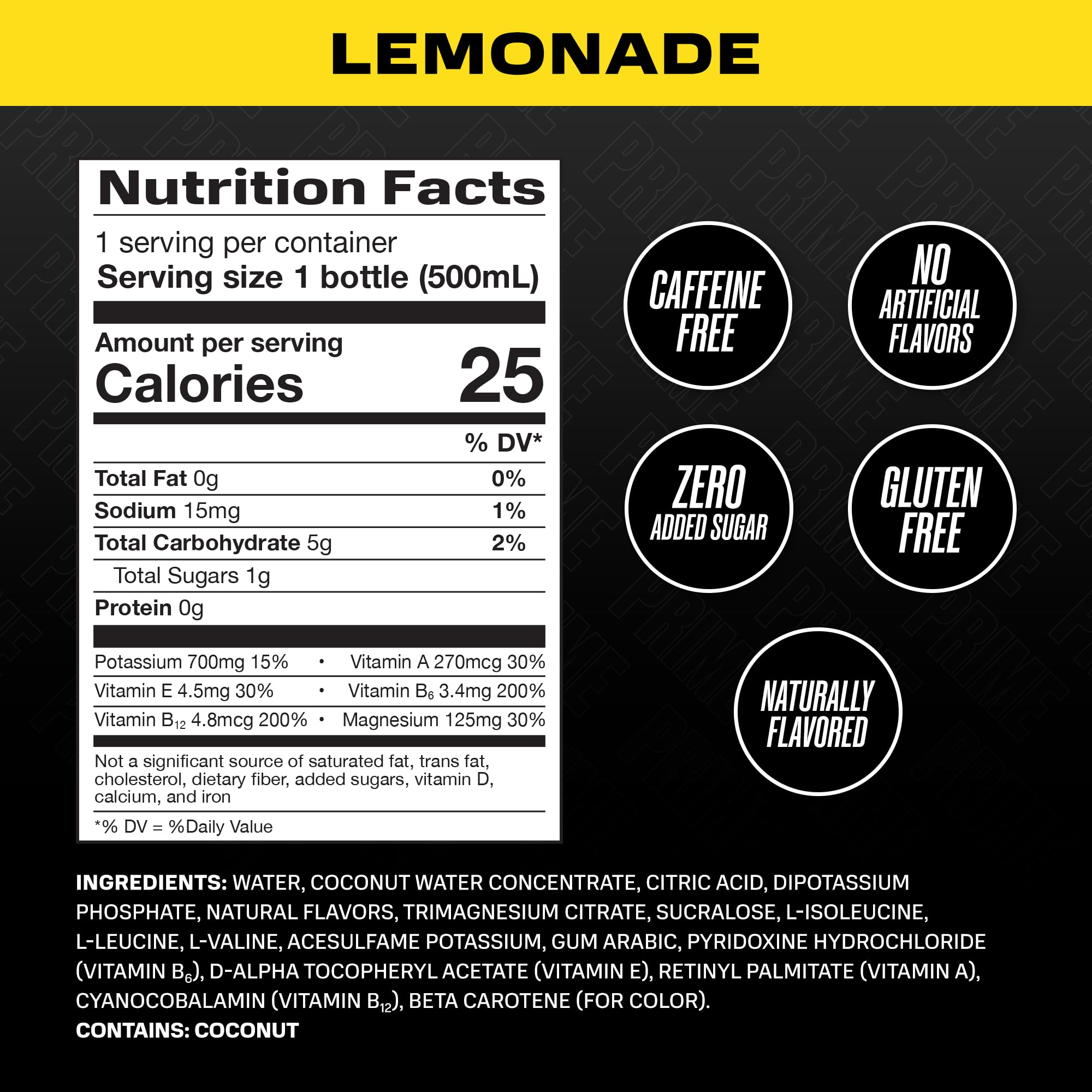 Pouring PRIME Hydration Lemonade into a glass after training.