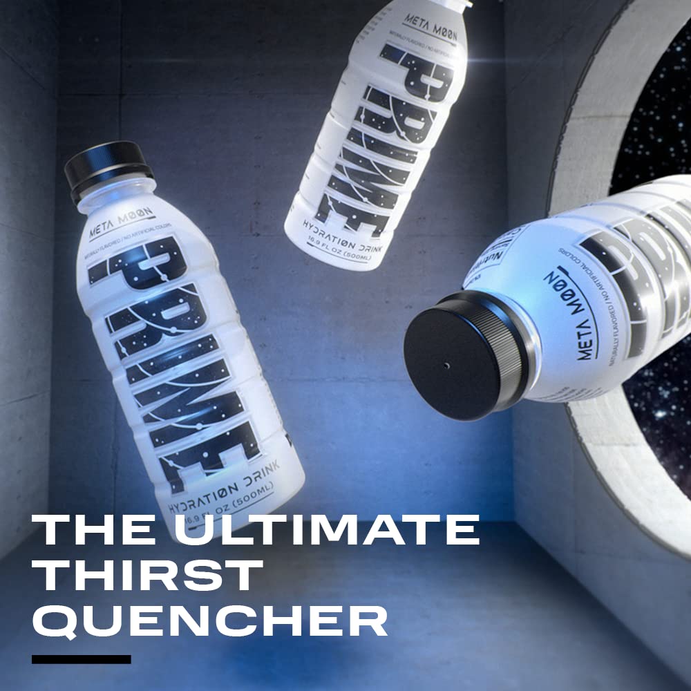 PRIME Hydration META MOON pack of 12 for gym and sports hydration.
