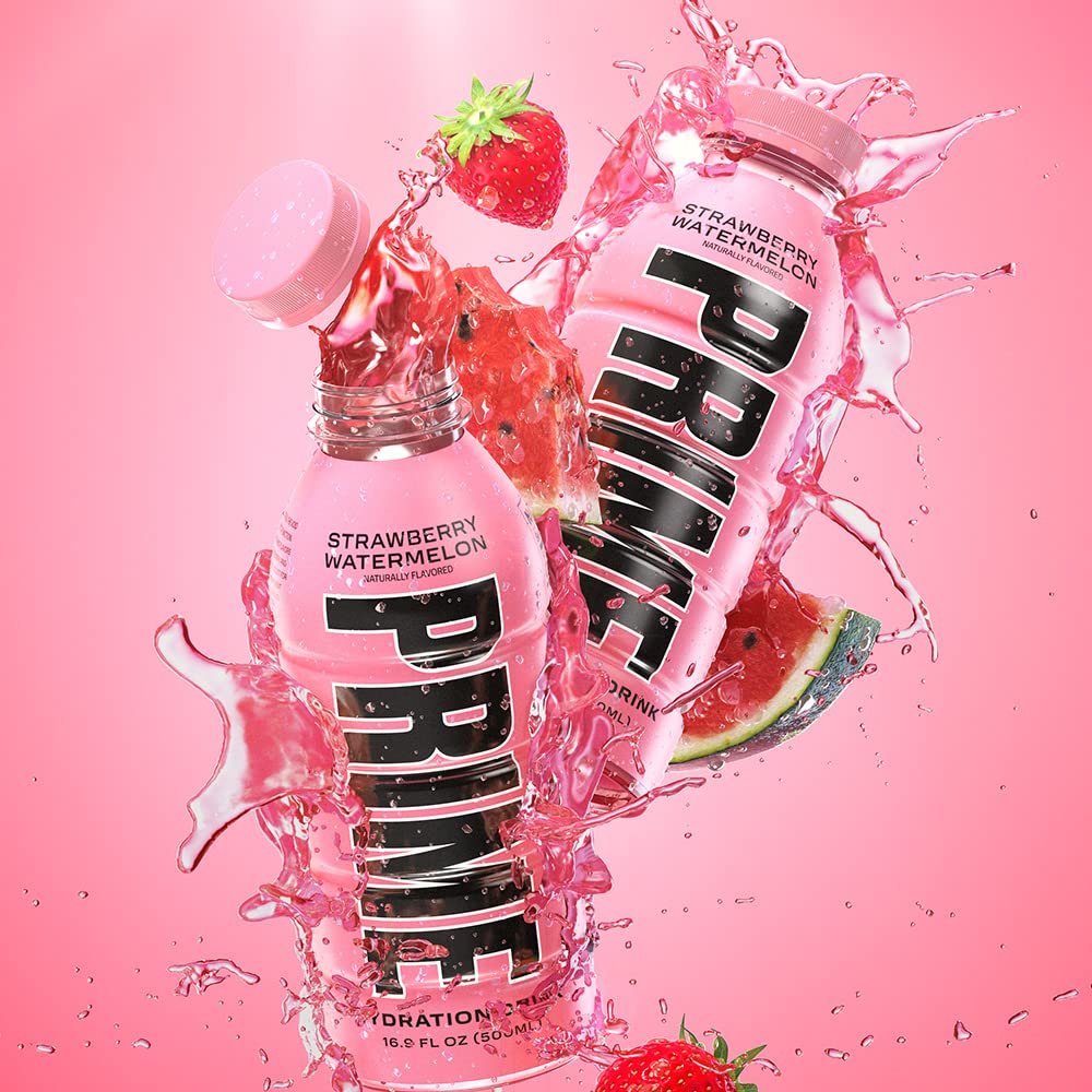 Lifestyle shot of PRIME Hydration Strawberry Watermelon during activity