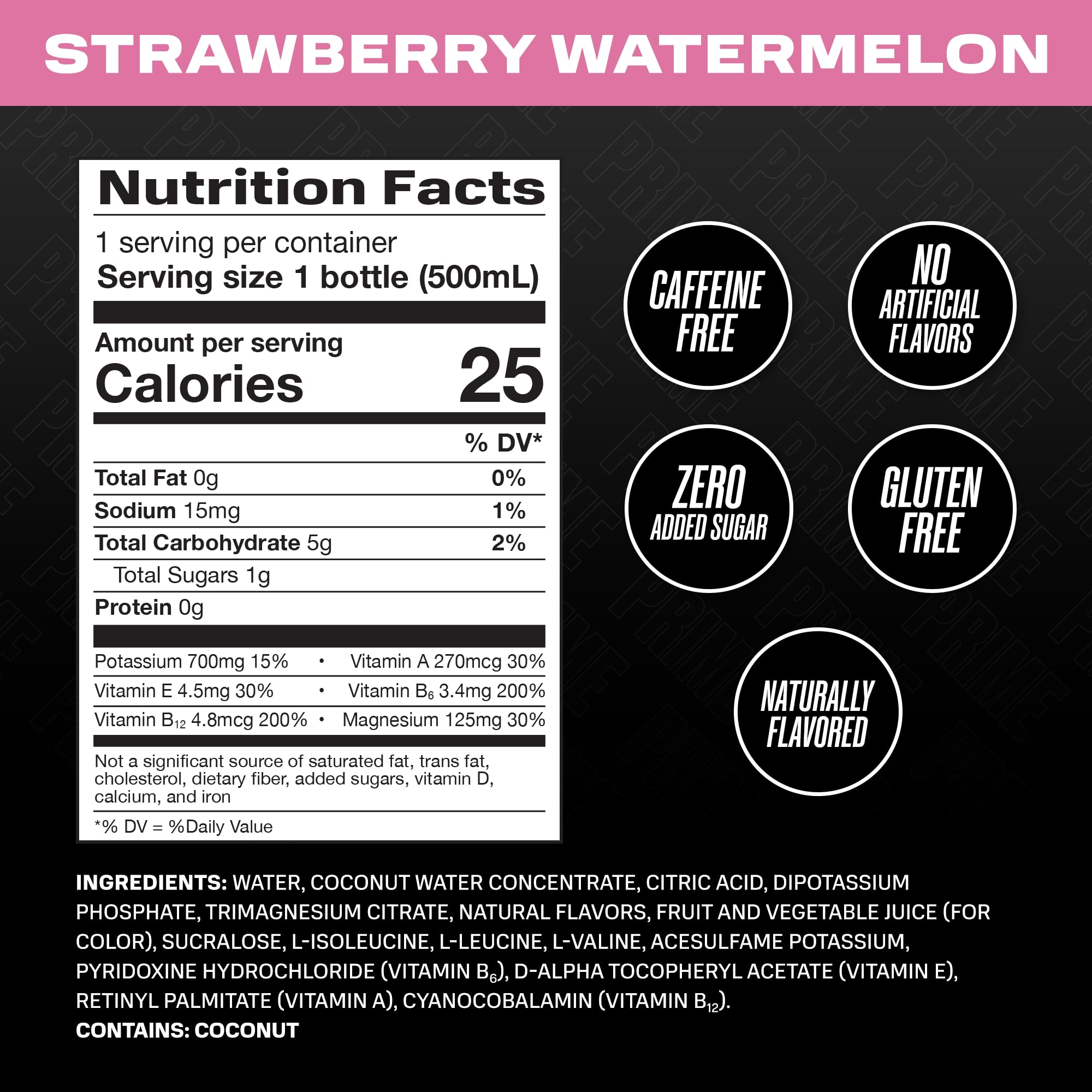 PRIME Hydration Strawberry Watermelon being poured for on-the-go hydration