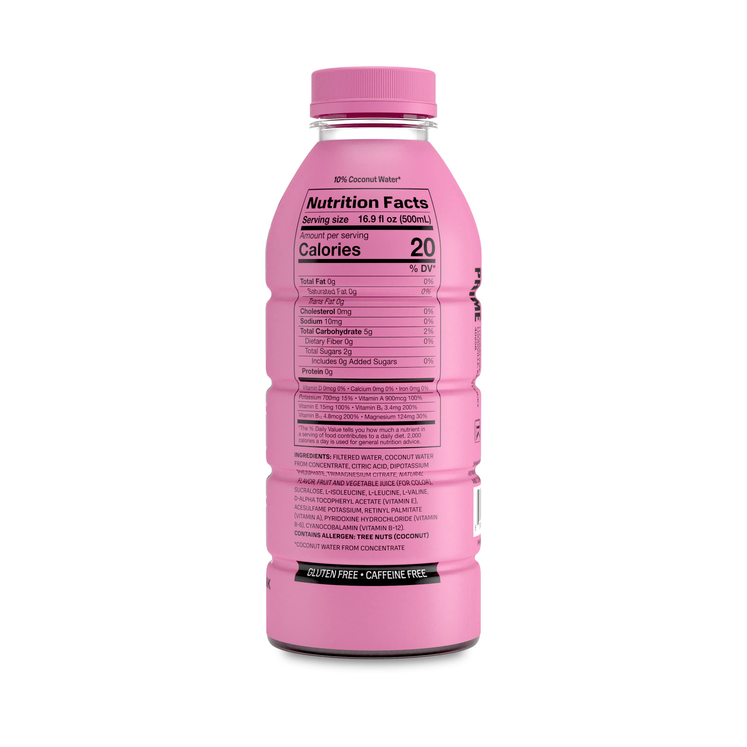 Travel-ready PRIME Hydration Strawberry Watermelon bottle for daily use