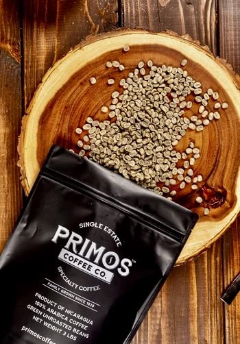 Primos Coffee Co green beans bundle from Nicaragua, ideal for cupping and home roasting