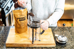 Primos Coffee Co. hand-harvest shade-grown beans delivering consistent quality.