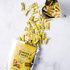 Prince Of Peace candied ginger snack on the table.
