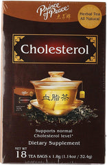 Prince of Peace Cholesterol Tea bag close-up, showcasing the herbal blend for daily enjoyment.