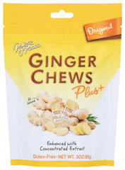 Prince Of Peace Original ginger chew close-up showing chewy texture and bold flavor