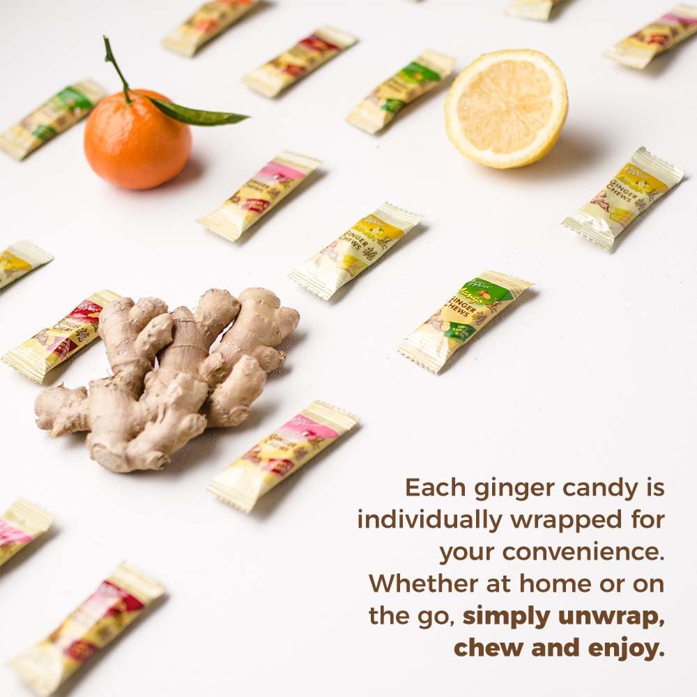 Prince Of Peace Ginger Chews individually wrapped for freshness