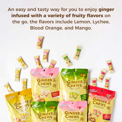 Prince Of Peace Ginger Chews lemon flavor for a crisp citrus kick
