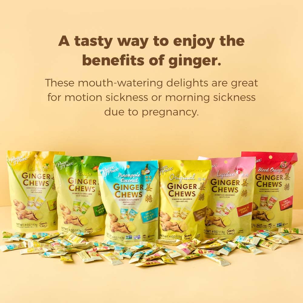 Prince Of Peace Ginger Chews on-the-go snack for busy days
