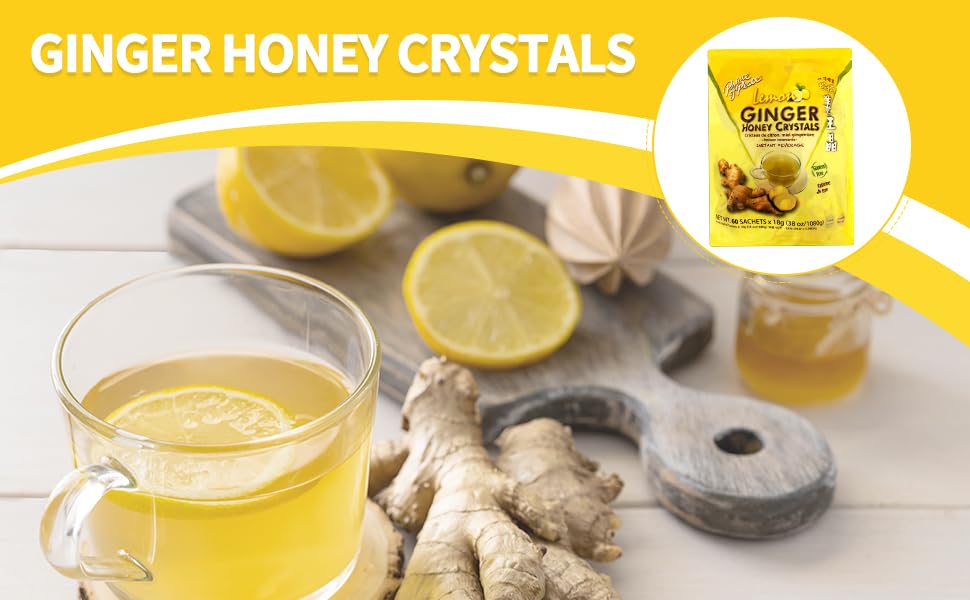 Prince Of Peace ginger honey sachets in cold water for refreshing iced drink.