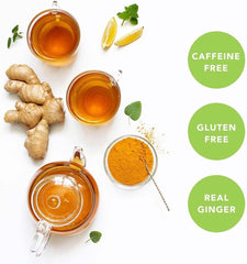 Prince of Peace ginger turmeric crystals stirred into hot or cold drinks.