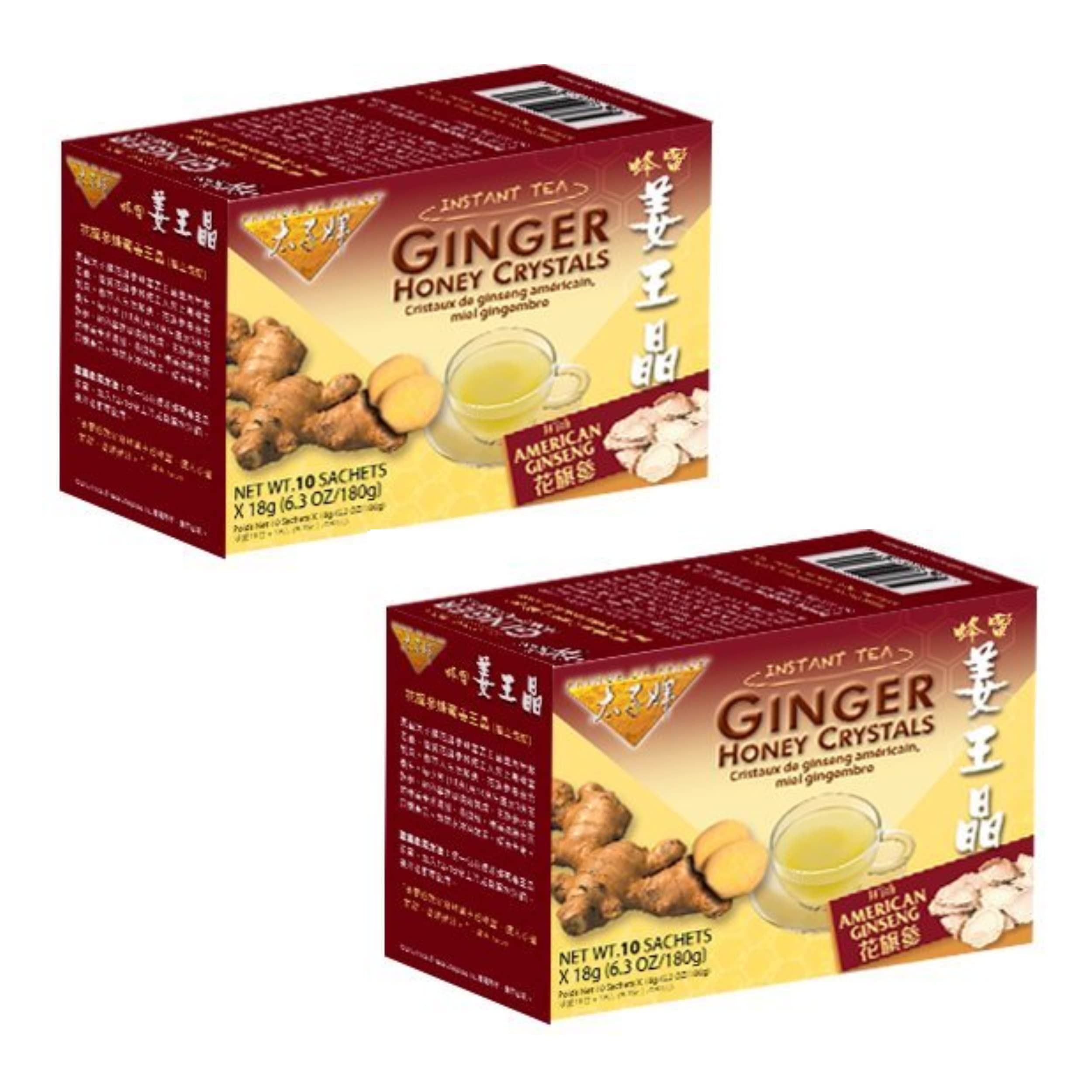 Prince of Peace ginger honey crystals pack with hot tea preparation in mind.