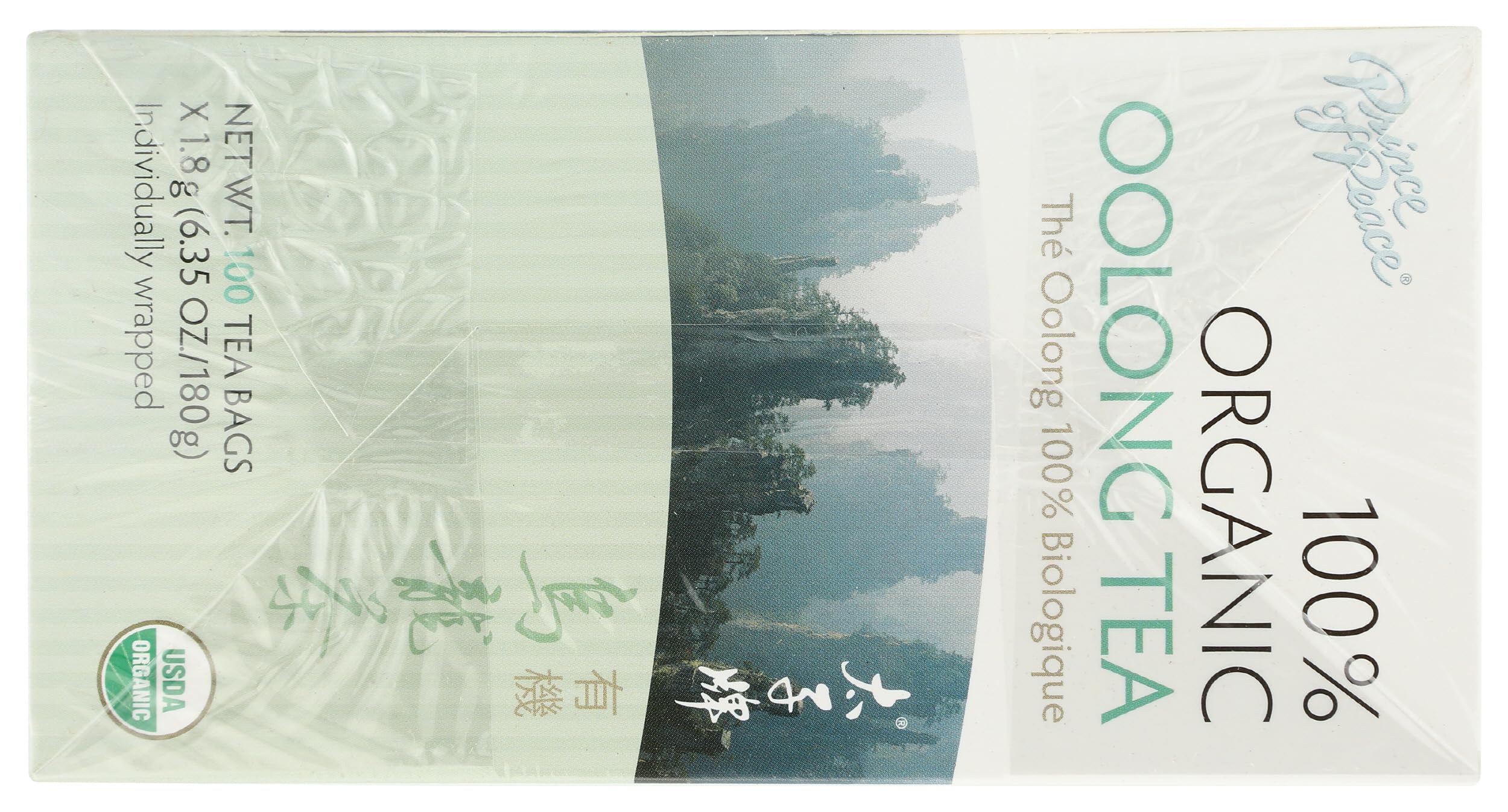 Steeping Prince of Peace Oolong Tea bag for rich flavor