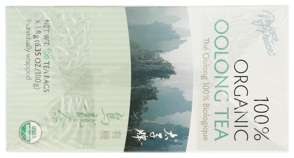 Steeping Prince of Peace Oolong Tea bag for rich flavor
