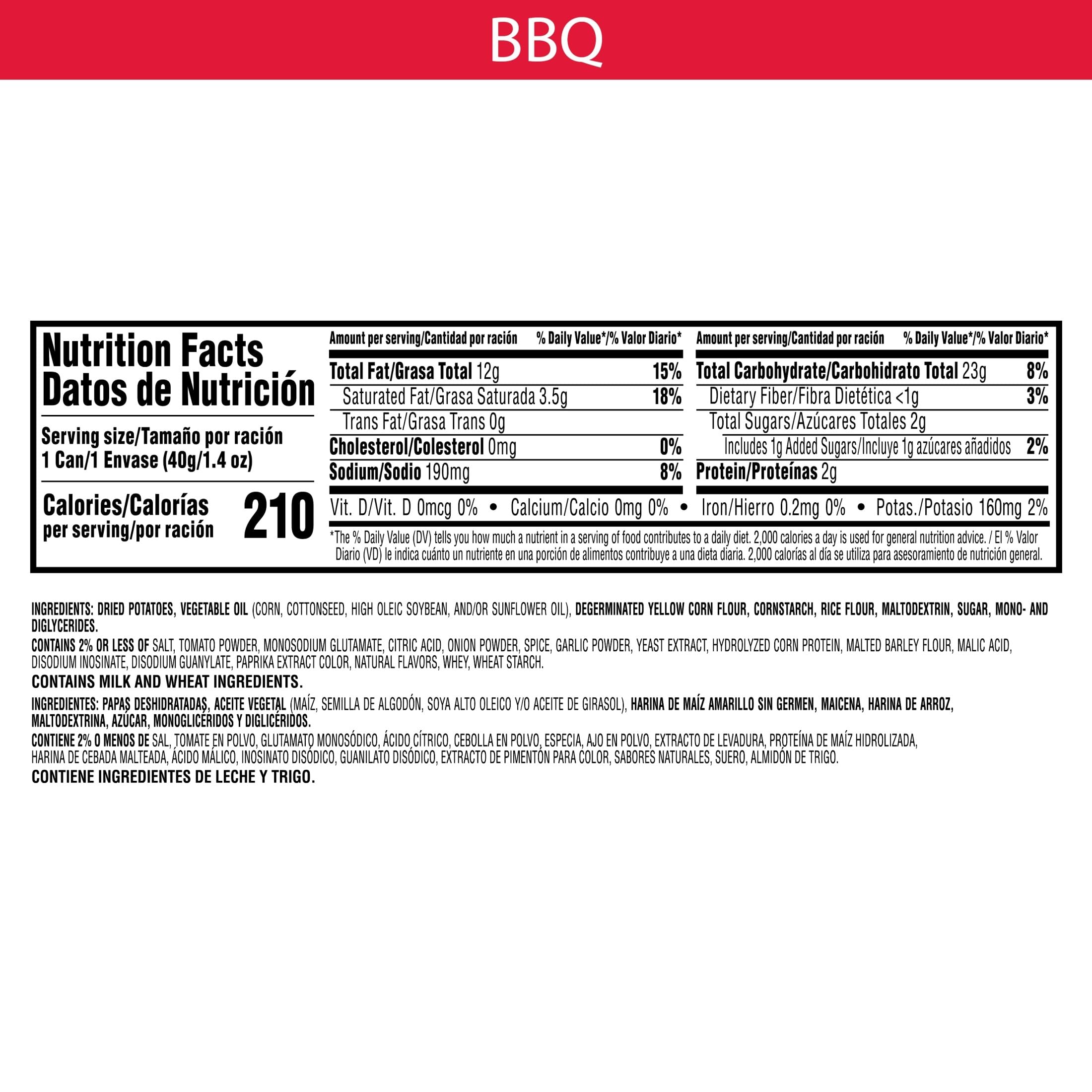 Pringles BBQ stack close-up highlighting tangy flavor and even seasoning
