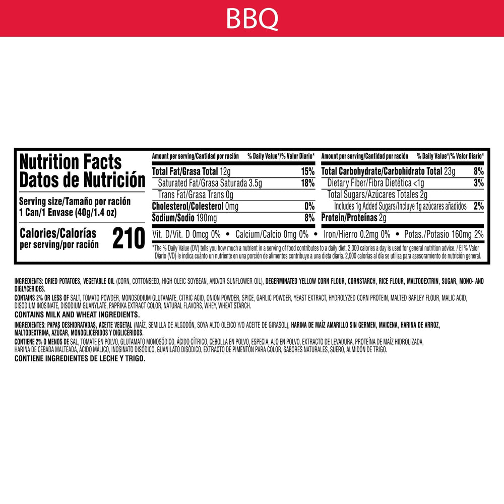 Pringles BBQ stack close-up highlighting tangy flavor and even seasoning