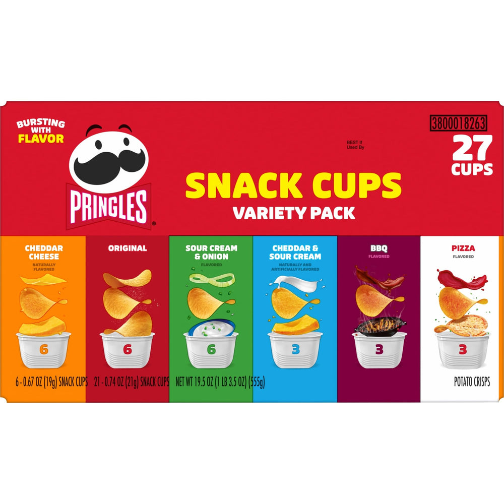 Pringles Cheddar Cheese flavor crisp with rich cheese notes