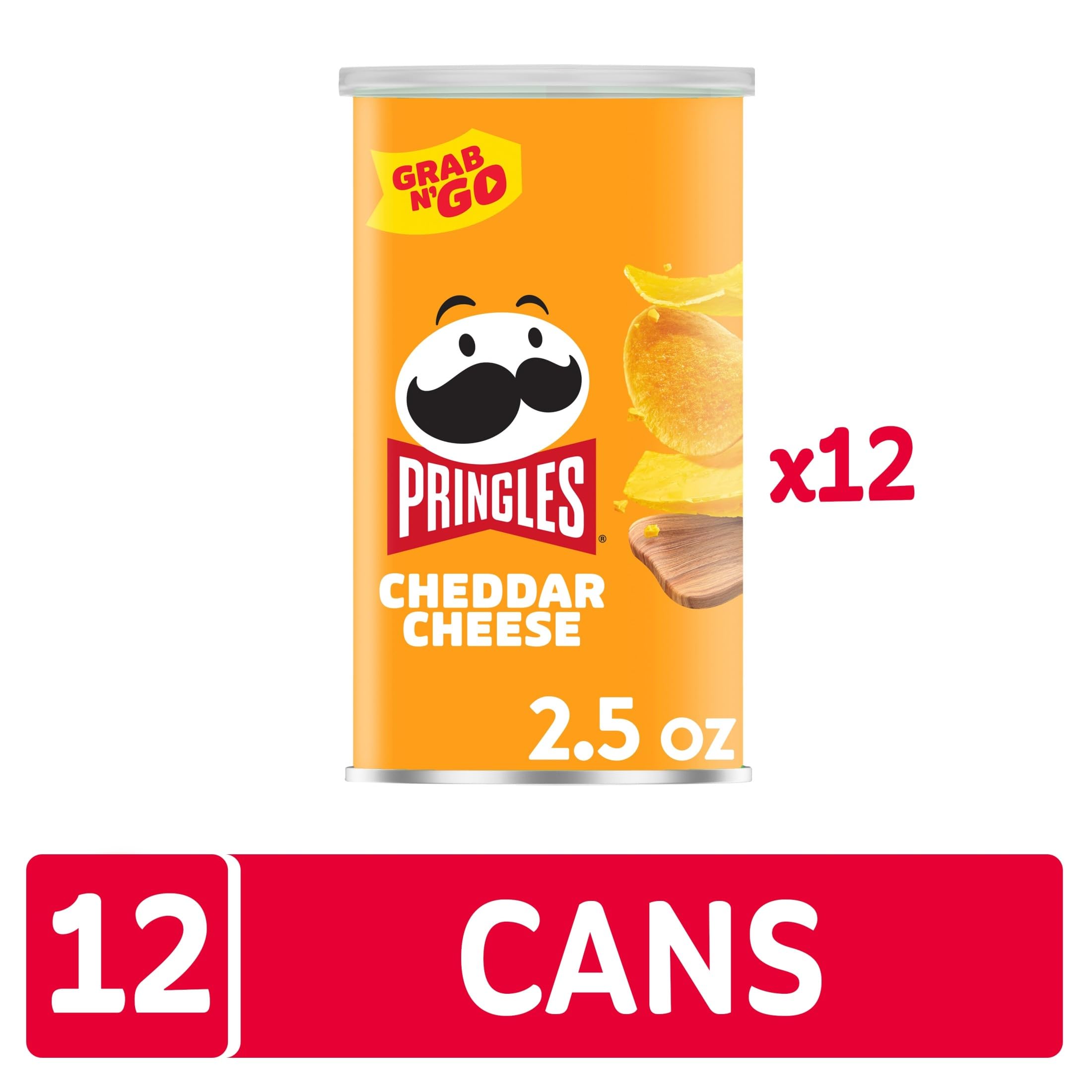 Pringles Cheddar Cheese crisps in lunchbox ready for adventures