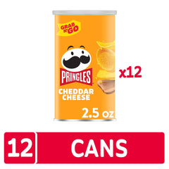 Pringles Cheddar Cheese crisps in lunchbox ready for adventures