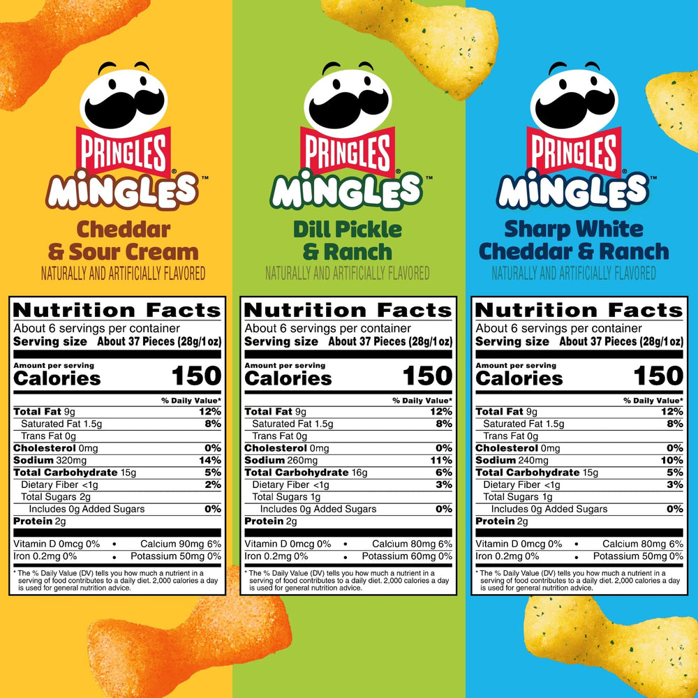Pringles Mingles sharp white cheddar ranch bowtie puffs ready for game night snacking