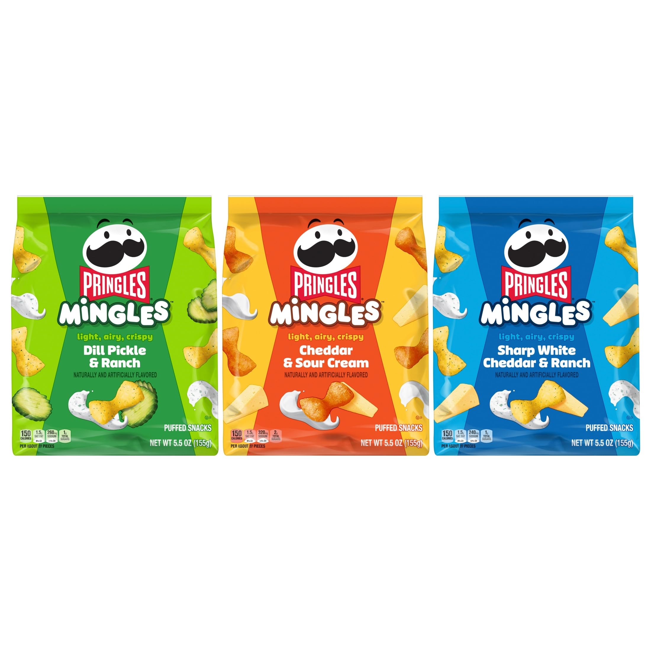In-store Pringles Mingles shelf display with popular flavor pairings
