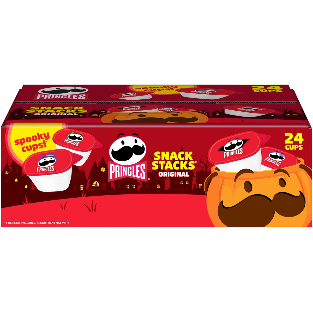 Pringles Original Halloween cups packaging for party-ready snacking