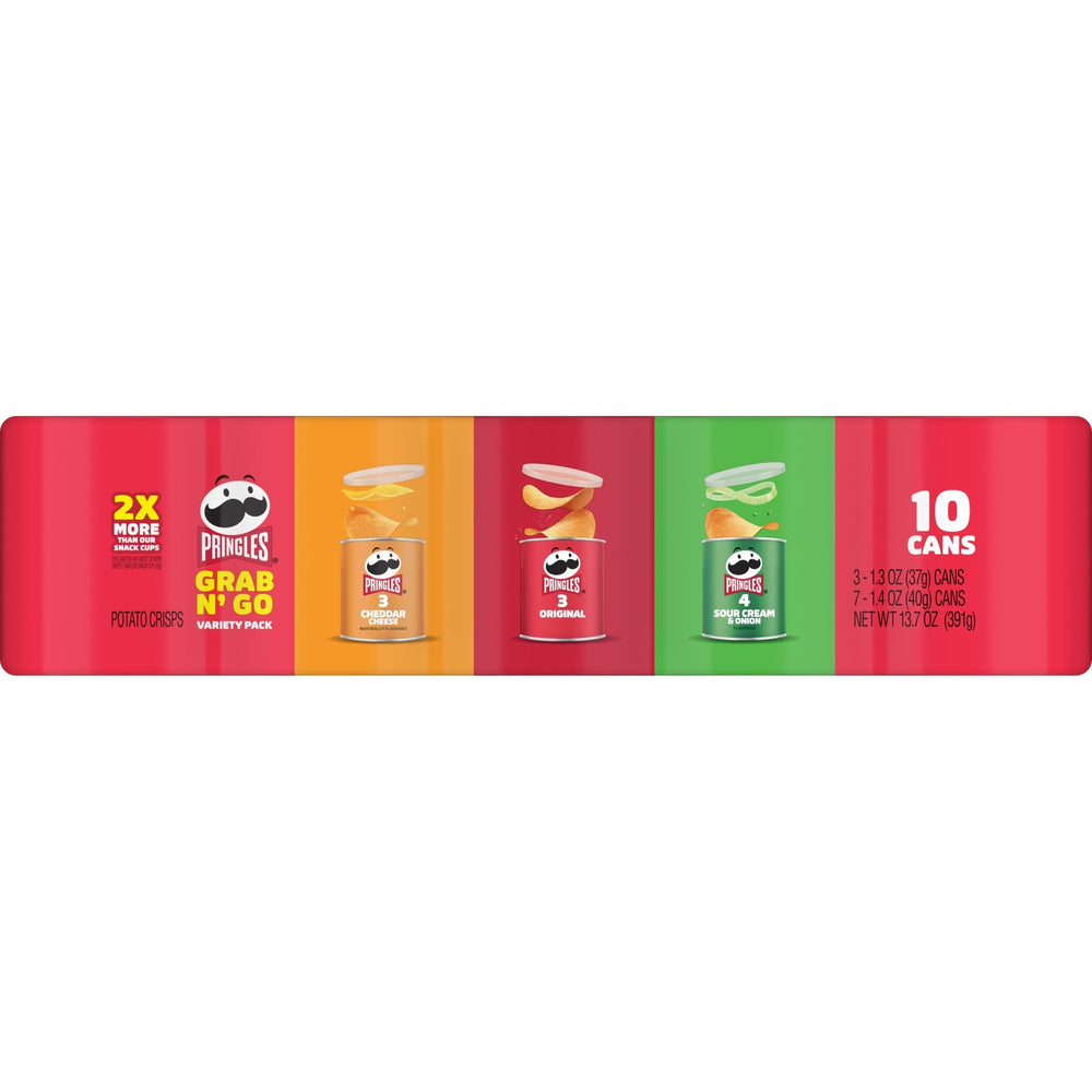 Pringles road trip snacks pack, convenient car-side snack for trips.