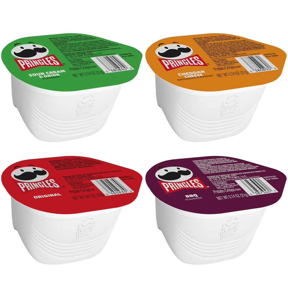 Pringles Snack Stacks keep portions controlled while sharing with friends.