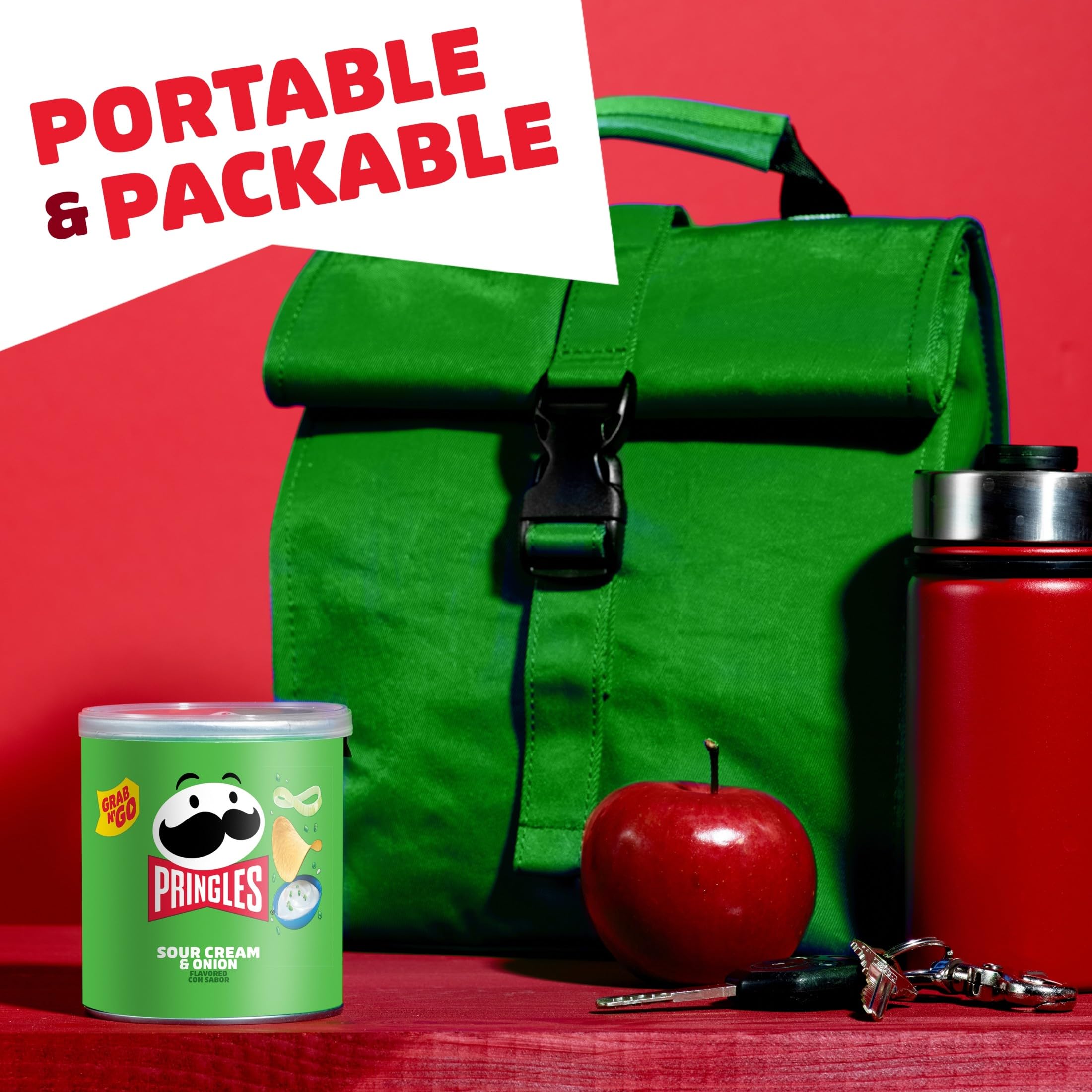 Iconic Pringles flavor in a travel-friendly can for lunchboxes